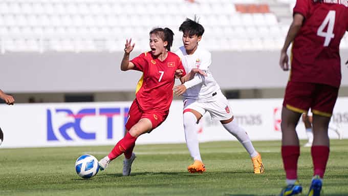 KQBD U19 nữ Việt Nam vs U19 Myanmar: Ngược dòng kịch tính